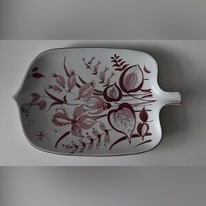 Stig Lindberg for Gustavsberg Hand Painted Rare Faience Ceramic Plate/Tray 12''